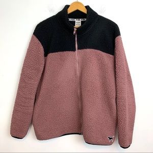 Victoria’s Secret Pink Sherpa Size Large black